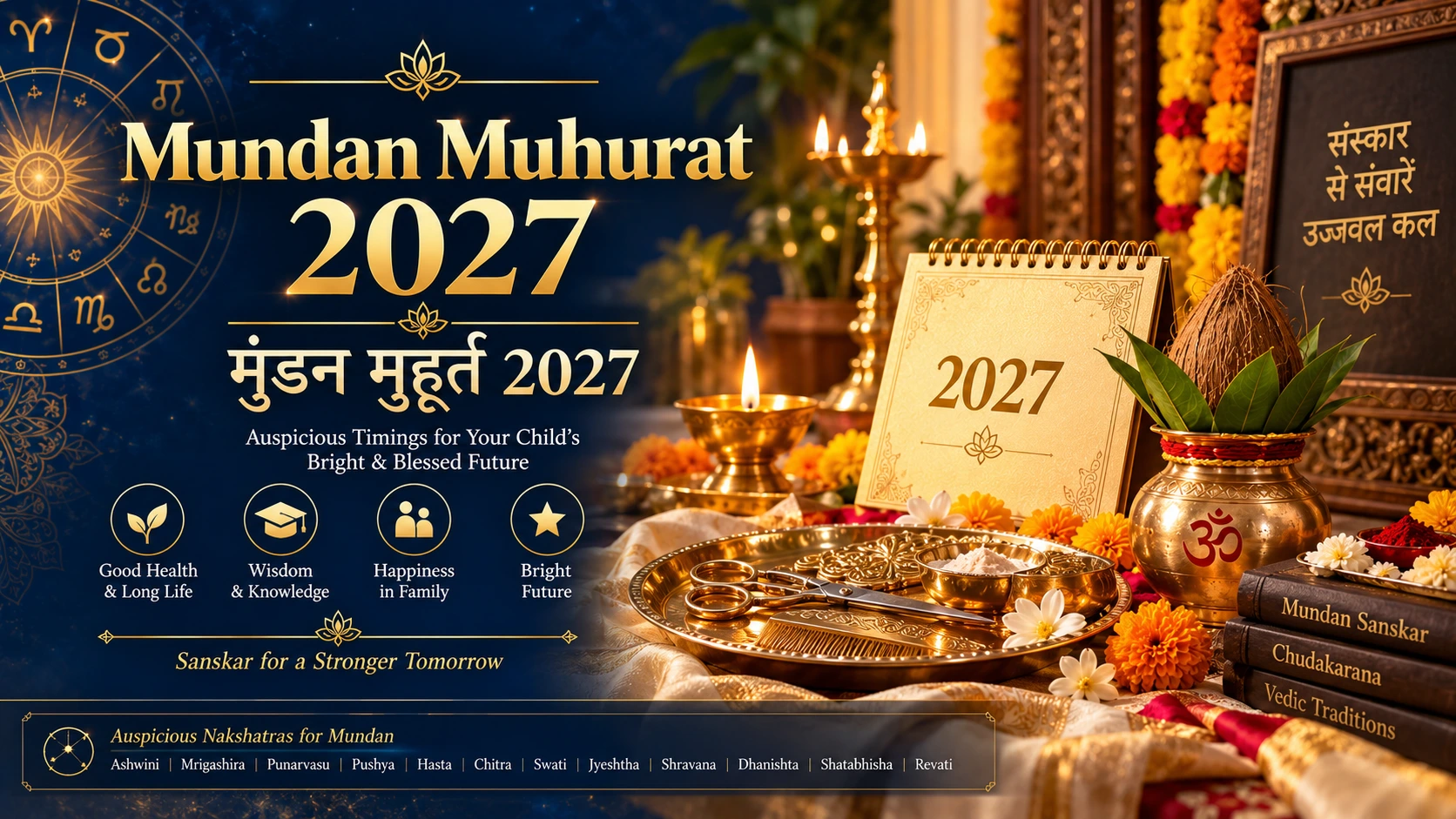 Mundan Muhurat 2027 - Shubh Mundan Dates